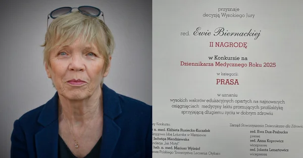 Dziennikarka medyczna Ewa Biernacka z nagrodą w prestiżowym konkursie
