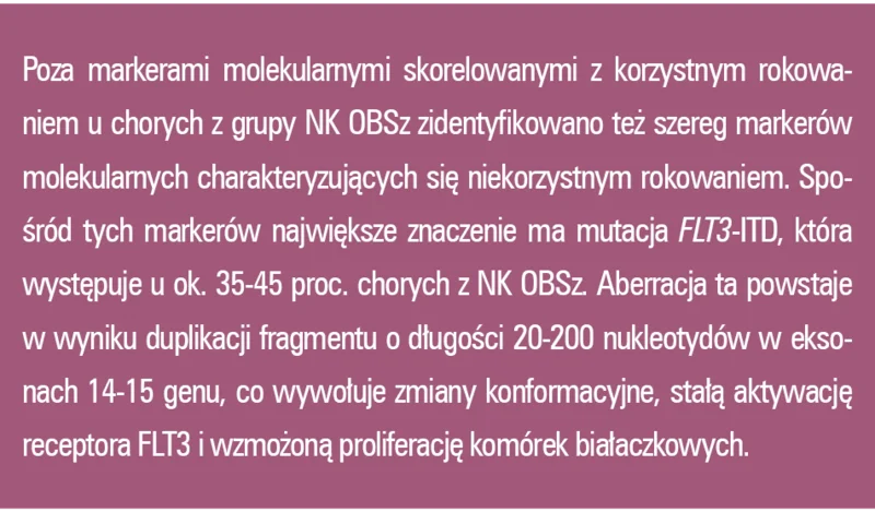 Genetyczne zróżnicowanie ostrych białaczek szpikowych i jego znaczenie kliniczne