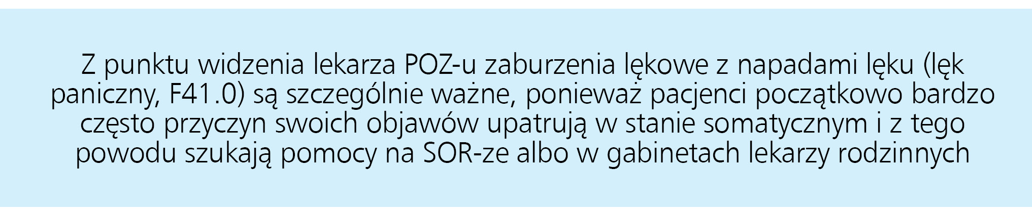 Pacjent z zaburzeniami lękowymi w gabinecie lekarza POZ
