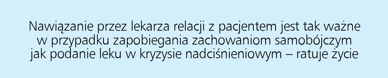 Samobójstwo to śmierć, której można zapobiec