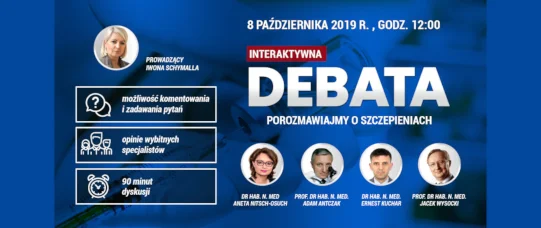 Tej debaty o szczepieniach nie możesz przegapić! 