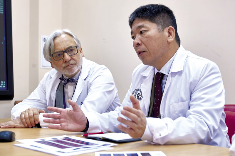 prof. dr hab. med. Wojciech Maksymowicz, prof. Isao Morita