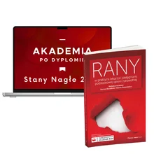 Pakiet: Rany w praktyce lekarza i pielęgniarki podstawowej opieki zdrowotnej + Dostęp do medVOD: Akademia po Dyplomie Stany Nagłe 2024