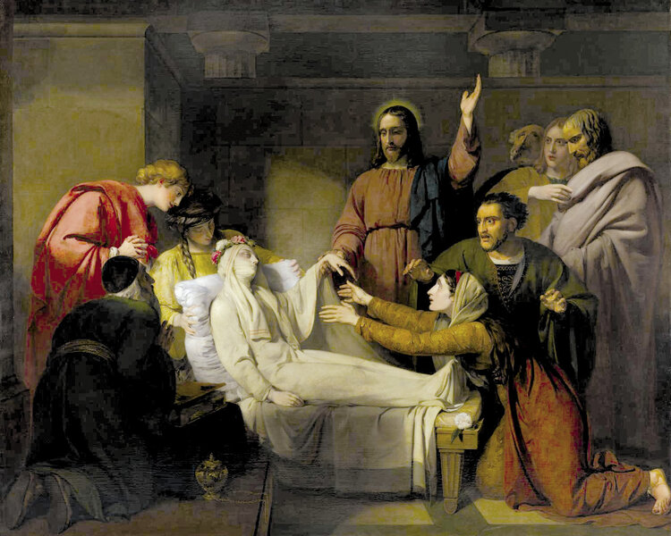 Henry Thomson, „Wskrzeszenie córki Jaira”, 1820, olej na płótnie, Tate Gallery