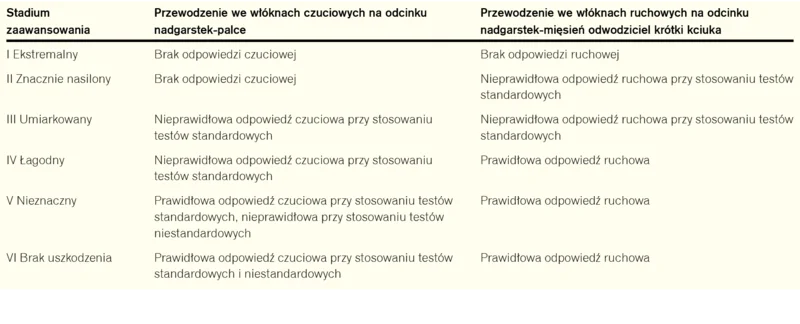 Tabela 2. Klasyfikacja elektrofizjologicznego zaawansowania ZCN wg Padua4