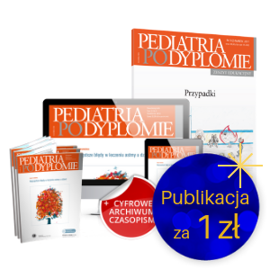 Pediatria po Dyplomie (roczna prenumerata papierowa i on-line) + Zeszyt edukacyjny Pediatrii po Dyplomie Przypadki za 1 zł 