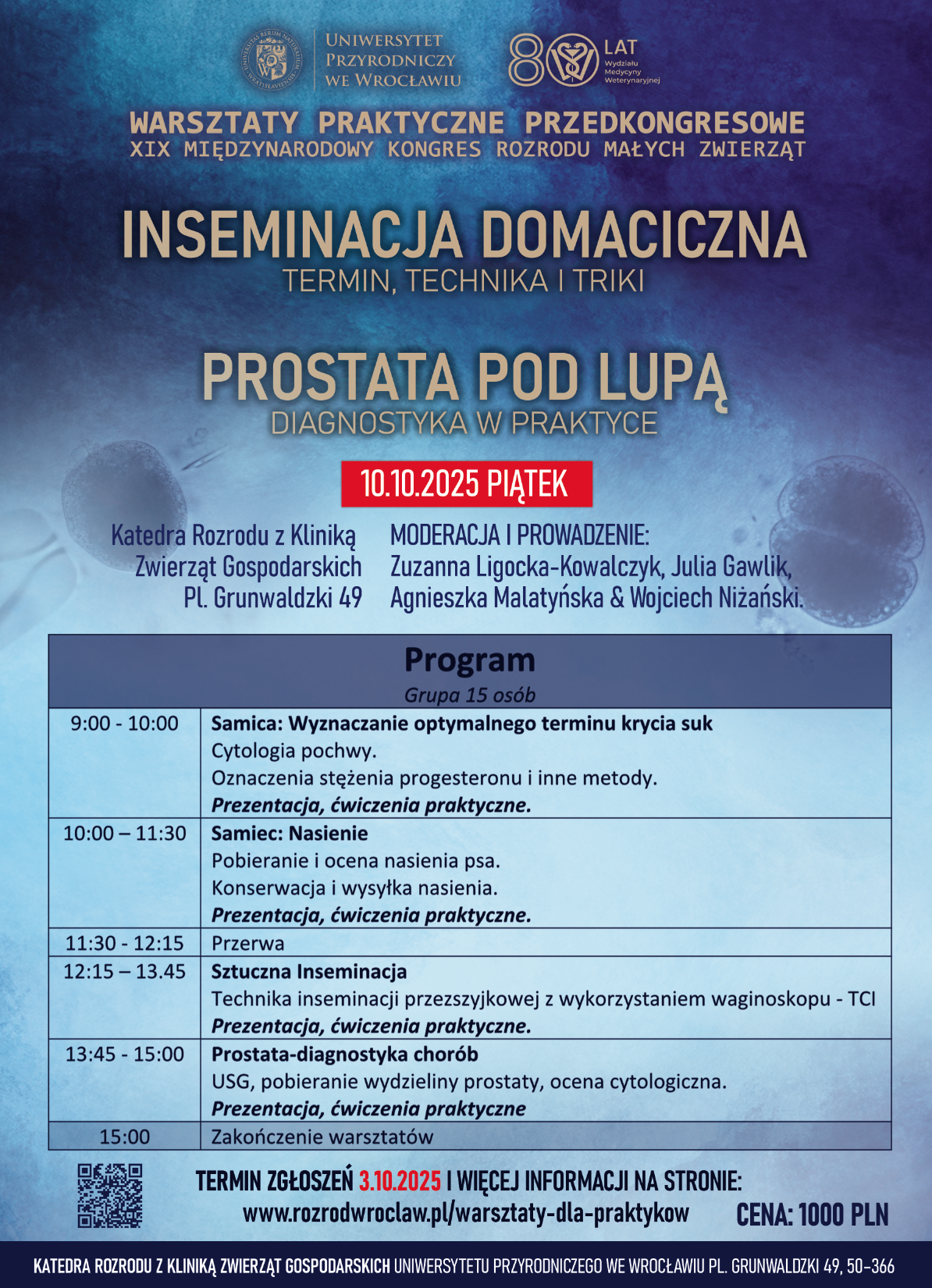 zdjęcie warsztatów dla lek. wet.